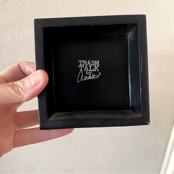 Trash Talk by Annie Small Vintage-Style Decorative Art Plaque with Funny Quote - Picture 3 of 3